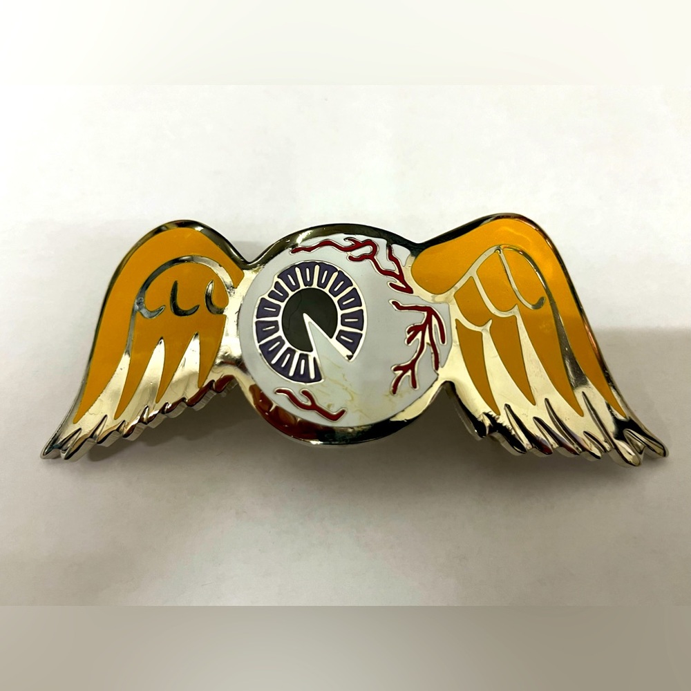 COPY - Vintage Von Dutch belt buckle on of a kind flaying eyeball